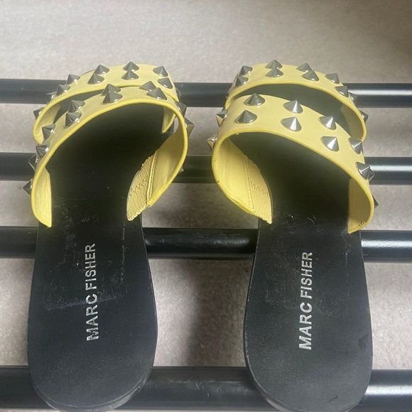 MARC FISHER Women Bolive Studded Slide Sandals - NEW NWOB - Picture 5 of 8